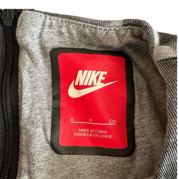 Nike Womens Sweat Tech Fleece Camo Crew Neck Sweatshirt Long Back Zipper - Small - Picture 10 of 13